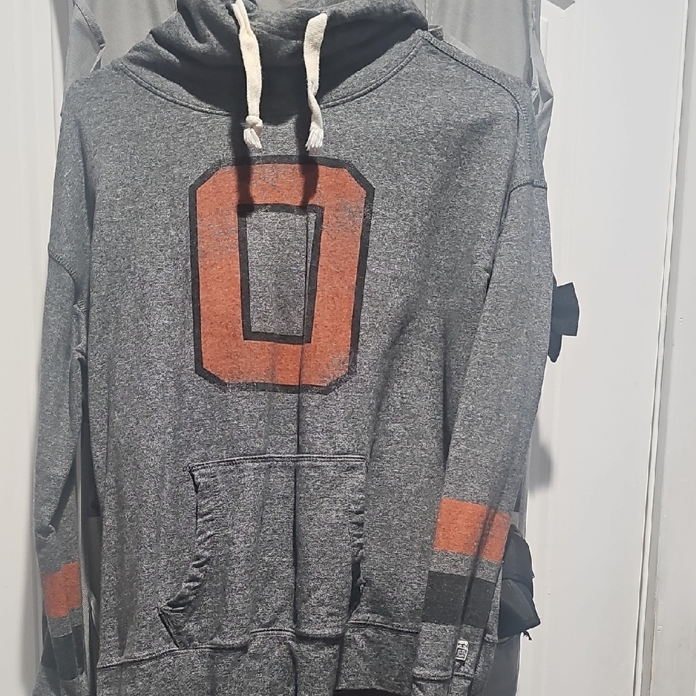Gray, Black, And‎ Orange OK State Women's Hoodie